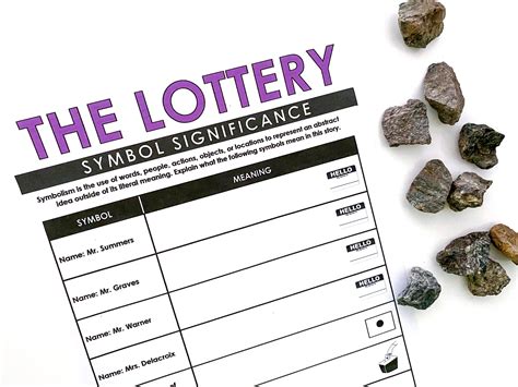 lottery symbol|the meaning of the lottery.